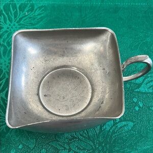 Vintage -MCM  Royal Holland Pewter Sugar /Creamer Bowl. Made in Holland